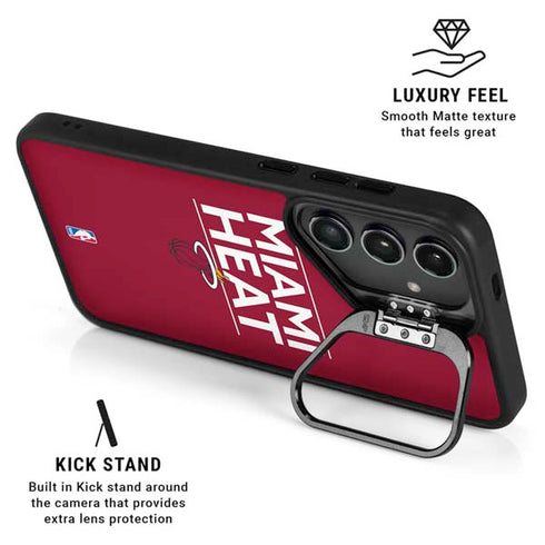 NBA Miami Heat Standard - Red Galaxy S24 FE Kickstand Case